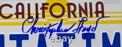 Christopher Lloyd Signed Back to the Future OutaTime License Plate JSA