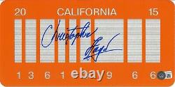 Christopher Lloyd Signed Barcode License Plate Bttf Bas Witness Holo