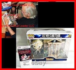 Christopher Lloyd Signed DOC Clock Tower Back To Future Funko POP 15 JSA