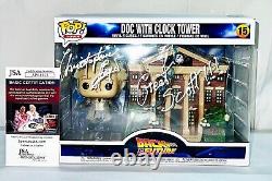 Christopher Lloyd Signed DOC Clock Tower Back To Future Funko POP 15 JSA