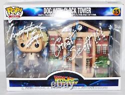 Christopher Lloyd Signed DOC Clock Tower Back To Future Funko POP 15 JSA