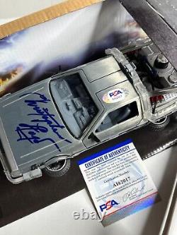 Christopher Lloyd Signed Delorean'Back To The Future III' 124 Scale PSA
