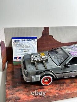Christopher Lloyd Signed Delorean'Back To The Future III' 124 Scale PSA
