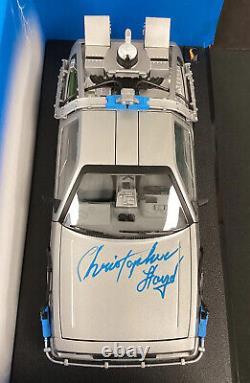 Christopher Lloyd Signed Diecast Car 118 Back To The Future DeLorean Auto JSA