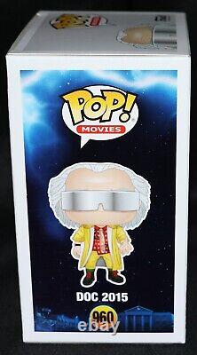 Christopher Lloyd Signed Doc 2015 Back To Future 2 Funko POP 960 JSA PSA