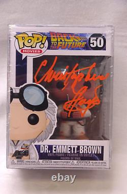 Christopher Lloyd Signed Doc Brown Funko Pop 50 Back To The Future With Coa