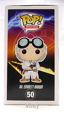 Christopher Lloyd Signed Doc Brown Funko Pop 50 Back To The Future With Coa