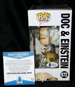 Christopher Lloyd Signed Doc & Einstein Back To Future Funko POP 972 Beckett