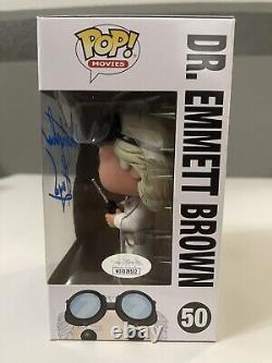 Christopher Lloyd Signed Dr. Emmett Brown Back To The Future Funko Pop Jsa Coa