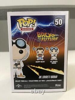 Christopher Lloyd Signed Dr. Emmett Brown Back To The Future Funko Pop Jsa Coa