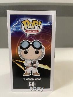 Christopher Lloyd Signed Dr. Emmett Brown Back To The Future Funko Pop Jsa Coa