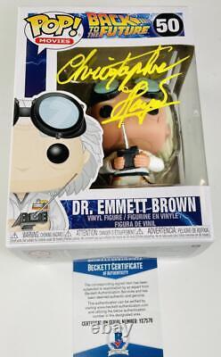 Christopher Lloyd Signed Dr. Emmett Brown Funko Pop 50 Back To The Future Bas 76