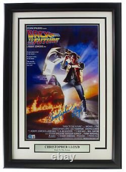 Christopher Lloyd Signed Framed 11x17 Back to the Future Poster Photo BAS ITP