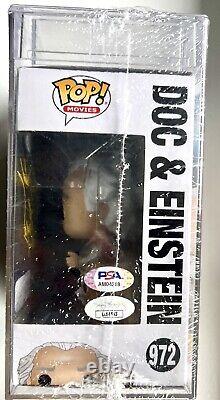 Christopher Lloyd Signed Funko POP! Back to the Future #972 Doc PSA AUTO 10