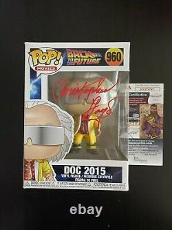 Christopher Lloyd Signed Pop Funko Toy Jsa Coa Autographed Back To The Future 2