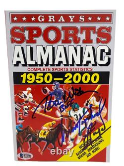 Christopher Lloyd Tom Wilson Signed Back To The Future Grays Almanac Beckett H