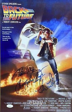 Christopher Lloyd Wilson Thompson Signed Back To The Future 11x17 Photo JSA