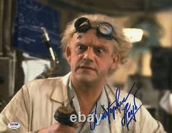 Christopher Lloyd as Doc Brown in Back to the Future signed 11x14 Photo PSA COA