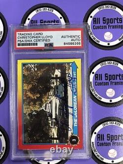 Christopher Lloyd autographed Back to the Future Trading card #3 PSA 84666366