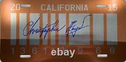Christopher Lloyd autographed signed Back To The Future License Plate PSA COA