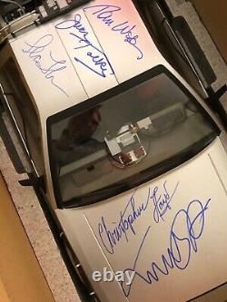 Delorean MMS260 16 Scale Hot Toys Back to the Future cast signed