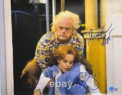 Elisabeth Shue Christopher Lloyd Signed 11x14 Back to the Future Photo Beckett