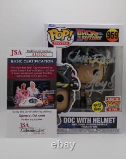 Funko POP! Back to the Future Doc with Helmet Autographed By Christopher Lloyd