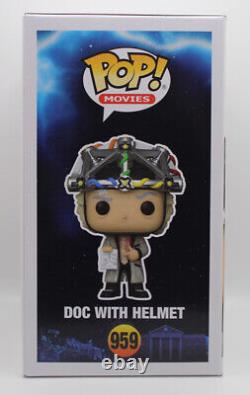 Funko POP! Back to the Future Doc with Helmet Autographed By Christopher Lloyd