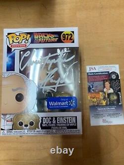 Funko Pop Autographed Christopher Lloyd Back to the Future Doc Einstein JSA