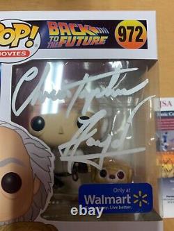 Funko Pop Autographed Christopher Lloyd Back to the Future Doc Einstein JSA