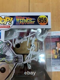 Funko Pop Autographed Christopher Lloyd Back to the Future Doc Helmet JSA