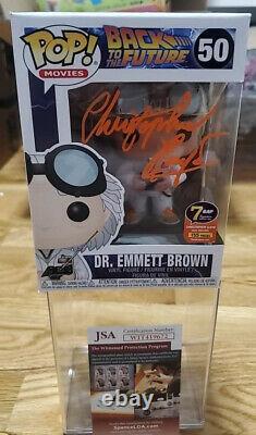 Funko Pop Back To The Future- #50 Dr Emmett Brown SIGNED BY CHRISTOPHER LLOYD