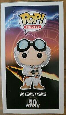 Funko Pop Back To The Future- #50 Dr Emmett Brown SIGNED BY CHRISTOPHER LLOYD