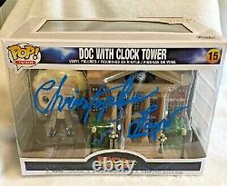 Funko Pop! Back to the Future Doc with Clock Tower 15 SIGNED CHRISTOPHER LLOYD