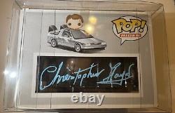 Funko Pop! Back to the Future -Time Machine / Signed Christopher Lloyd With COA