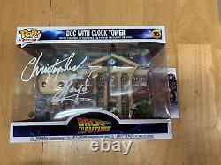 Funko Pop Signed Christopher Lloyd Back to the Future Doc Clock TowerJSA