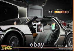 Hot Toys 1/6 Scale Back To The Future DELOREAN Time Machine SIGNED by the cast