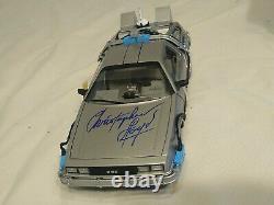 Hot Wheels Back To The Future DeLorean Time Machine 1/18 Christopher Lloyd SIG