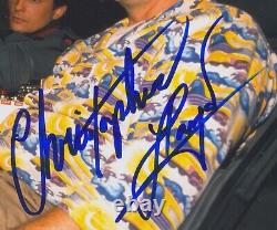 MICHAEL J FOX & CHRISTOPHER LLOYD Autograph 11x14 BACK TO THE FUTURE BAS WE80326