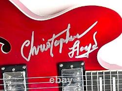 MICHAEL J FOX CHRISTOPHER LLOYD Autograph Electric Guitar BACK TO THE FUTURE BAS