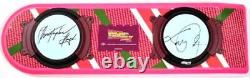 MICHAEL J FOX CHRISTOPHER LLOYD Autographed BACK TO THE FUTURE Hoverboard BAS #4