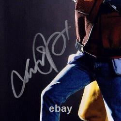 MICHAEL J FOX & CHRISTOPHER LLOYD Signed Auto BACK TO THE FUTURE 11X14 Photo BAS