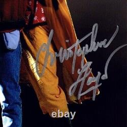 MICHAEL J FOX & CHRISTOPHER LLOYD Signed Auto BACK TO THE FUTURE 11X14 Photo BAS