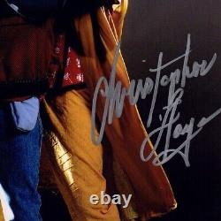 MICHAEL J FOX & CHRISTOPHER LLOYD Signed Auto BACK TO THE FUTURE 11X14 Photo BAS