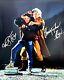 Michael J Fox & Christopher Lloyd Signed Auto Back To The Future 16x20 Photo Bas