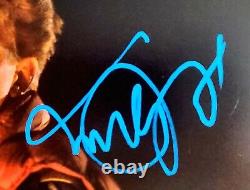 MICHAEL J FOX & CHRISTOPHER LLOYD Signed Auto BACK TO THE FUTURE 16x20 Photo BAS