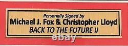 MICHAEL J FOX & CHRISTOPHER LLOYD Signed Display Back To The Future 2 FRAMED COA