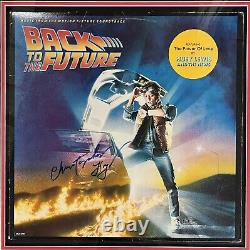 MICHAEL J FOX & CHRISTOPHER LLOYD Signed Display Back To The Future FRAMED COA