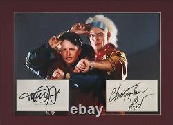 MICHAEL J. FOX & CHRISTOPHER LLOYD signatures. Back to the Future. PSA certified