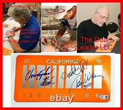 Michael Fox Christopher Lloyd Wilson Back To Future Signed License Plate Beckett